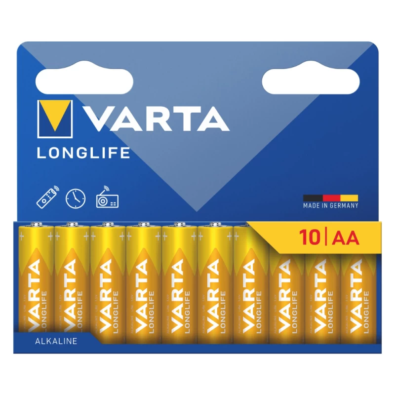 VARTA 4106 συσ. 10 ΑΛΚΑΛΙΚΗ LONGLIFE AA (120343)
