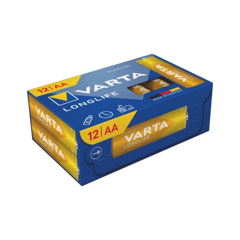 VARTA 4106 συσκ. 12 ΑΛΚΑΛΙΚΗ LONGLIFE AA (120345)