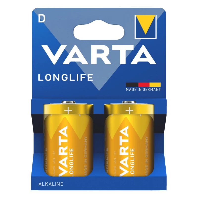 VARTA 4114 συσκ. 2 ΑΛΚΑΛΙΚΗ LONGLIFE D (120349)