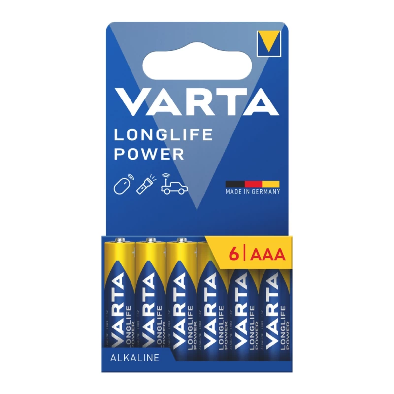 VARTA 4903 συσκ.6 ΑΛΚΑΛΙΚΗ LONGLIFE POWER AAA (127015)