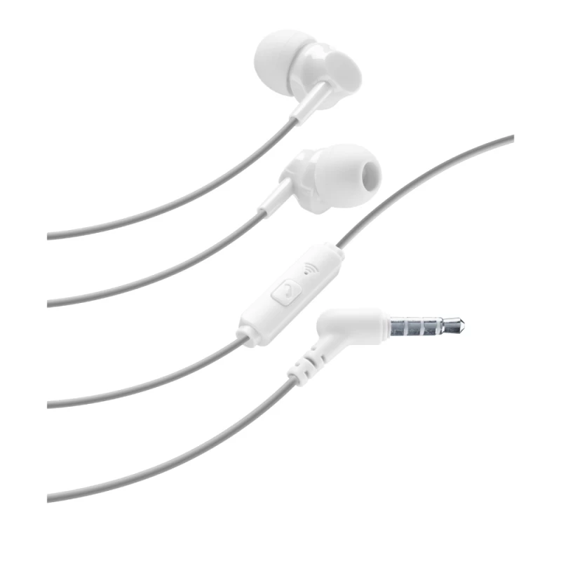CELLULAR LINE Handsfree Ακουστικά Style Color με βύσμα 3,5mm Λευκά (490373)