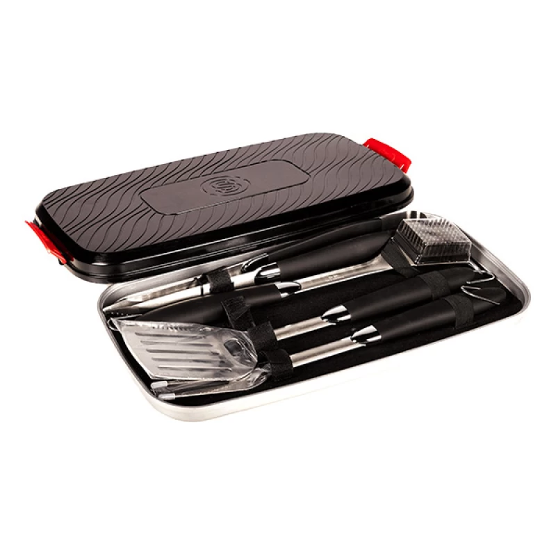 Somagic Κασετίνα Σετ 4 Εργαλείων BBQ Plancha Grill με Soft Touch Λαβές (426504)