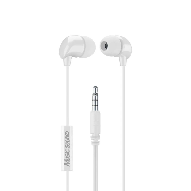 CELLULAR LINE 359798 Handsfree Ακουστικά Music Sound In-Ear με βύσμα 3,5mm Λευκά (490179)