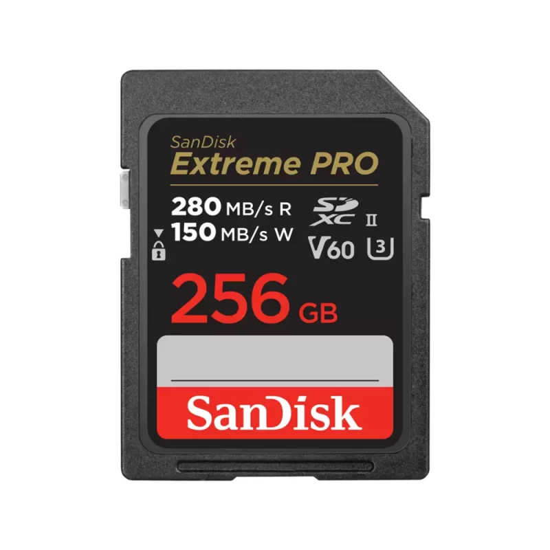 SanDisk Extreme PRO 256GB SDXC UHS-II + 2 years RescuePRO Deluxe SD Card (533693)
