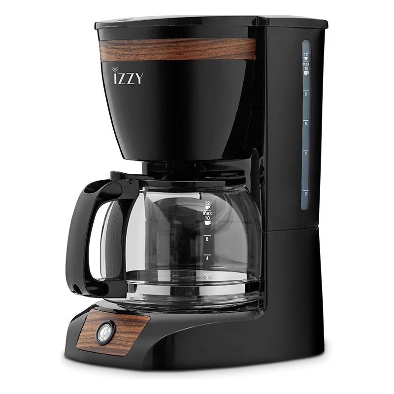 Izzy C108S Wooden Black Καφετιέρα Φίλτρου (224139)