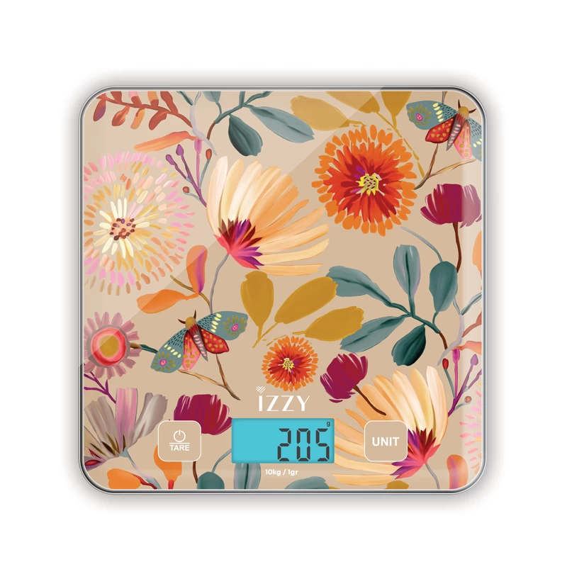 Izzy IZ-7015 Blossom 10KG Ζυγαριά Κουζίνας (225193)