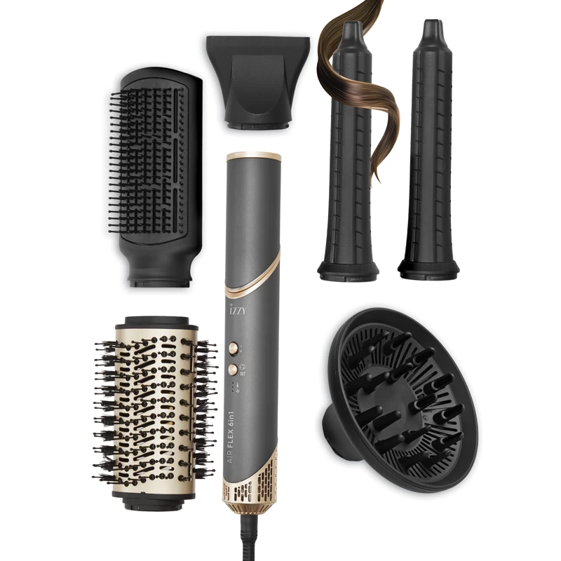 Izzy IZ-7212 Multi Styler 6σε1 Ηλεκτρική Βούρτσα (224632)