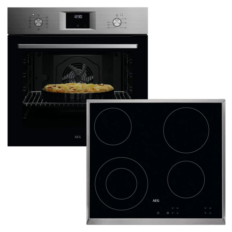 AEG OA5AB21SM + HK624010XB Σετ Φούρνος/Εστία