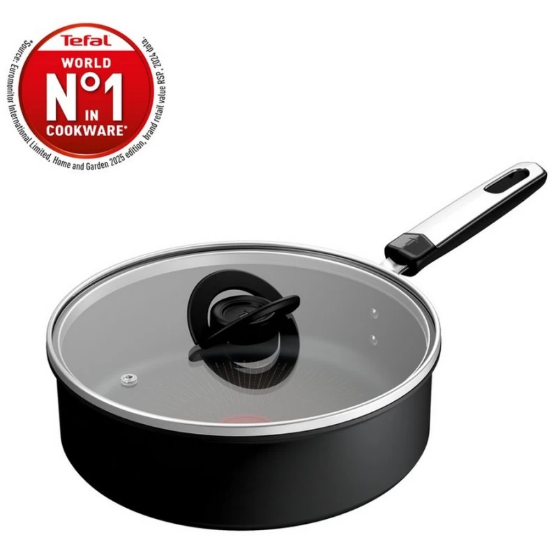 Tefal Excellence Black Βαθύ Τηγάνι  24εκ + Καπάκι G32032 (2100137489)