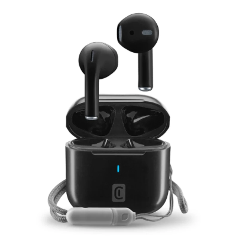 CELLULAR LINE 470073 Rize Bluetooth Ακουστικά TWS με Θήκη Φόρτισης Μαύρα (490655)