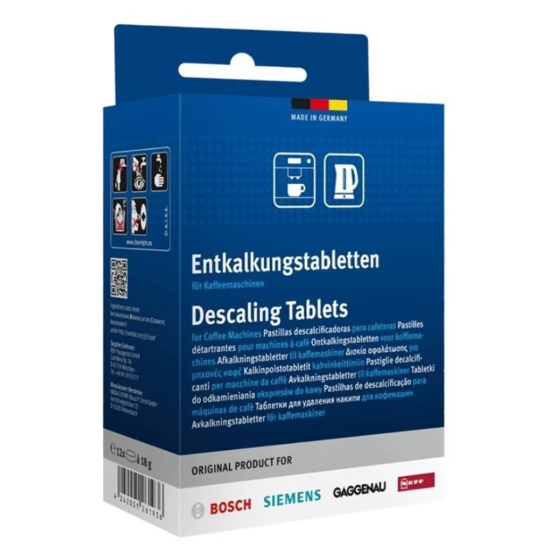 Bosch 312454 Ταμπλέτες Αφαλάτωσης Καφετιέρας (12x18gr)