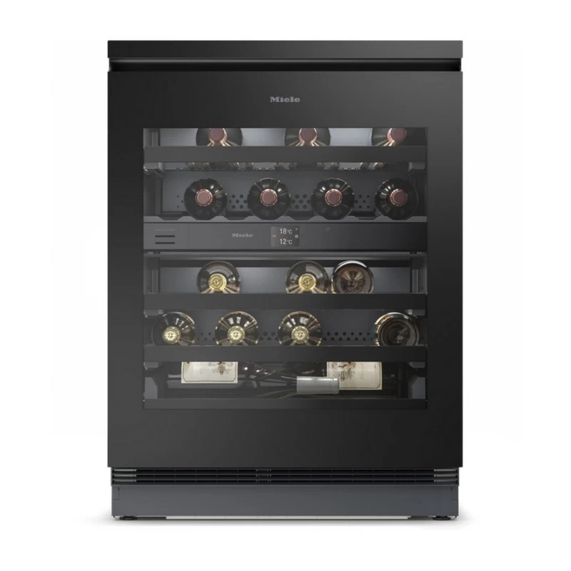 Miele KWTUS 7074 F Μαύρο Obsidian Γυαλί Συντηρητής Κρασιών (12519510)
