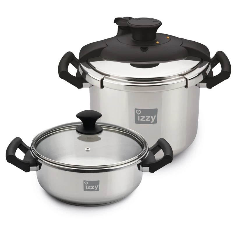 Izzy Multi Set 8 Lt + 4 Lt Σετ Quattro Χύτρα Ταχύτητας (213106)