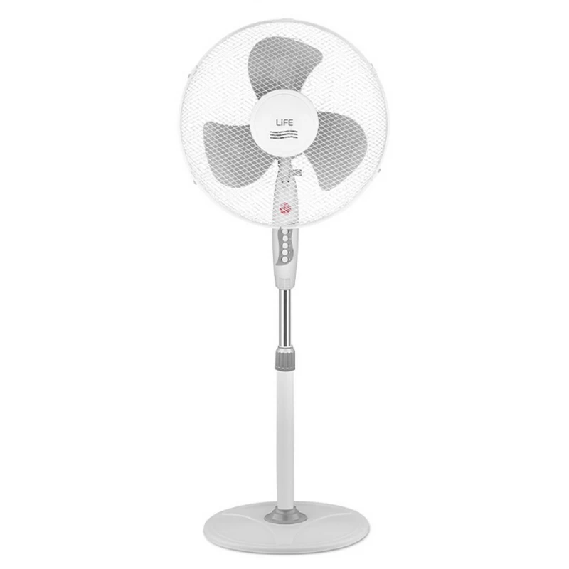 Life Ostro Λευκός Ανεμιστήρας Δαπέδου (221-0054)