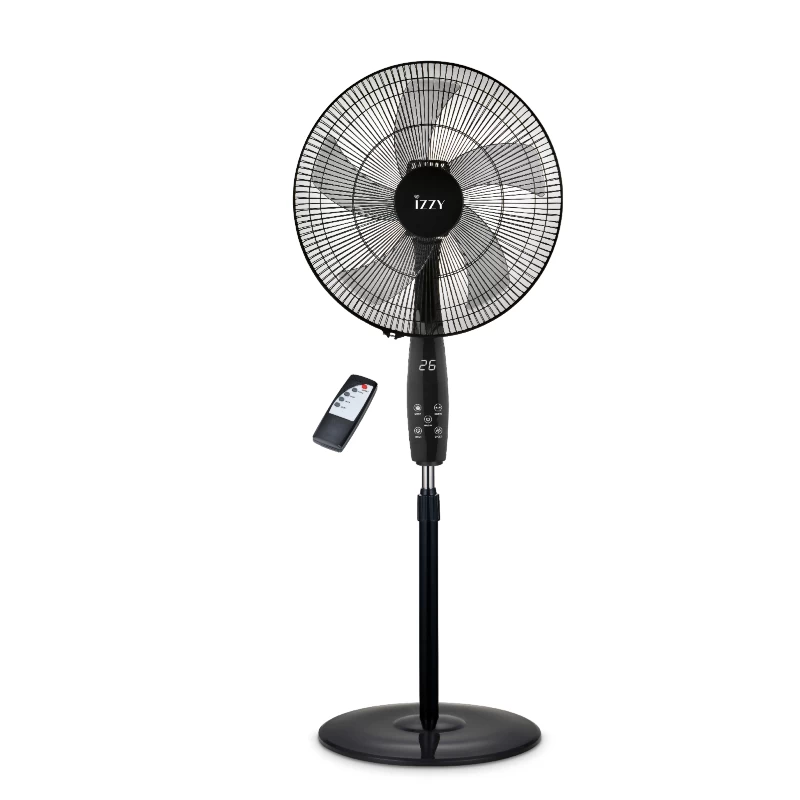 Izzy IZ-9048 Μαύρος 18΄΄– 70W με Τηλεχειριστήριο Ανεμιστήρας Δαπέδου (224999)