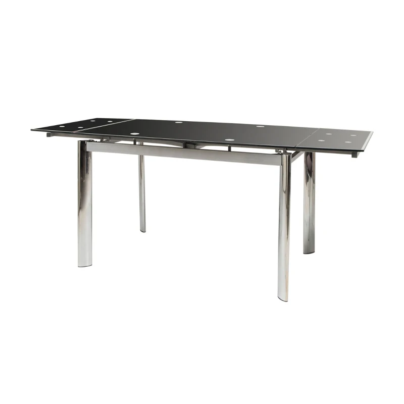 Varossi Τραπέζι Alpino Μαύρο 120(180) x 80 x 76 (100-025)