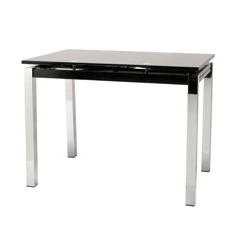 Varossi Τραπέζι Glamour 100 Mαύρο 100(150) x 65 x 75 (100-036)
