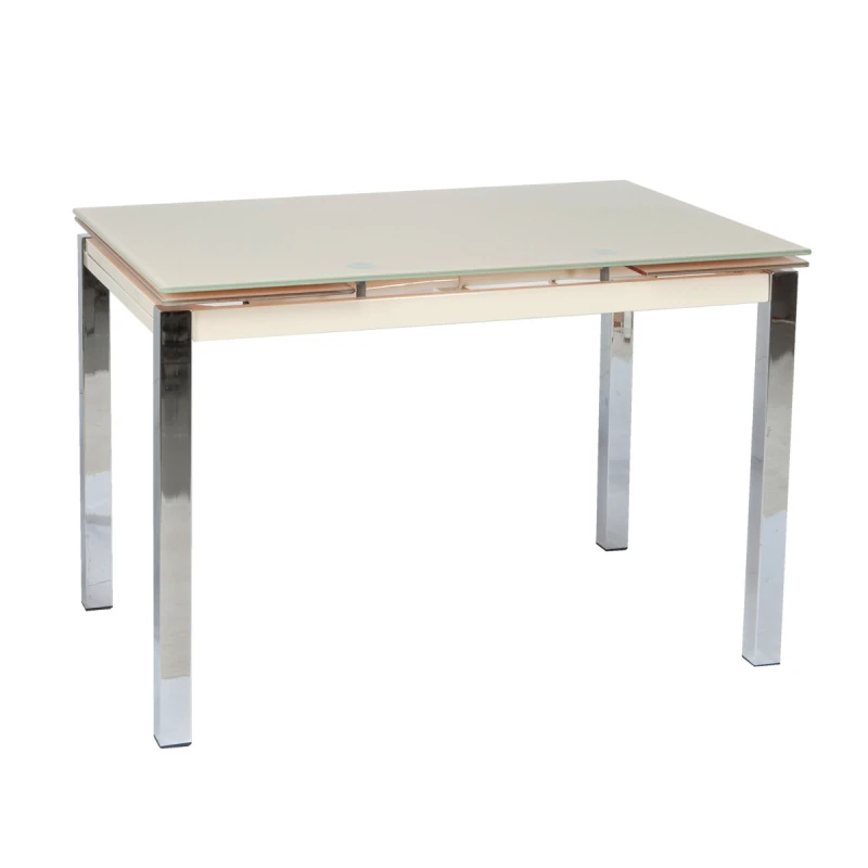 Varossi Τραπέζι Glamour 100 Κρεμ 100(150) x 65 x 75 (100-038)