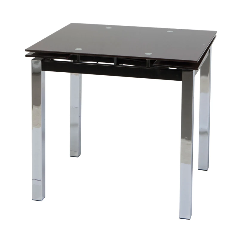 Varossi Τραπέζι Glamour 80 Μαύρο 80(120) x 65 x 75 (100-039)