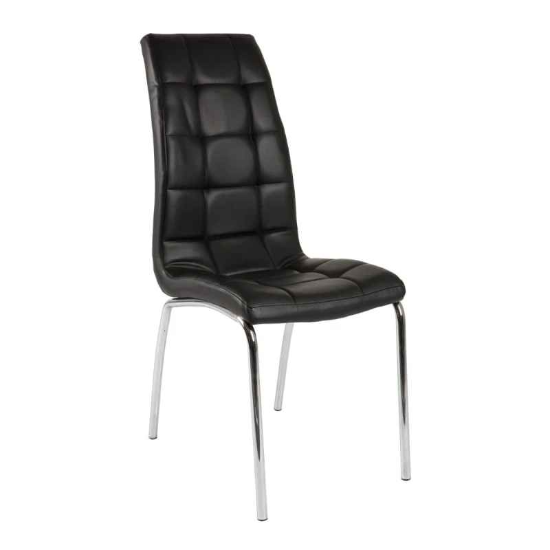 Varossi Καρέκλα Amelia Μαύρο 42 x 43 x 95 (300-061)