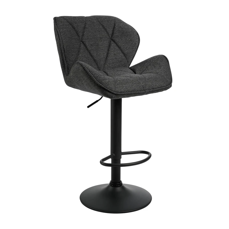 Varossi Σκαμπό Comfort ύφασμα Γκρι 53 x 52 x 91-111 (200-049)