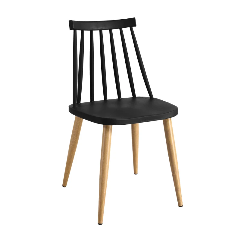 Varossi Καρέκλα Eri Mαύρο 43 x 47 x 80 (900-201)