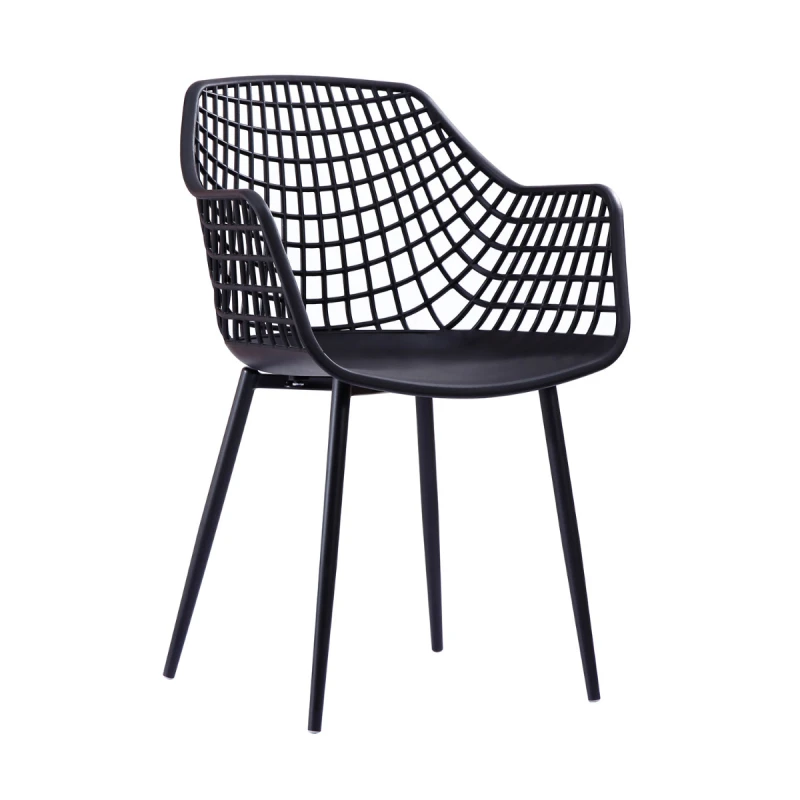 Varossi Πολυθρόνα Susan Μαύρο 56 x 57 x 84 (900-005)