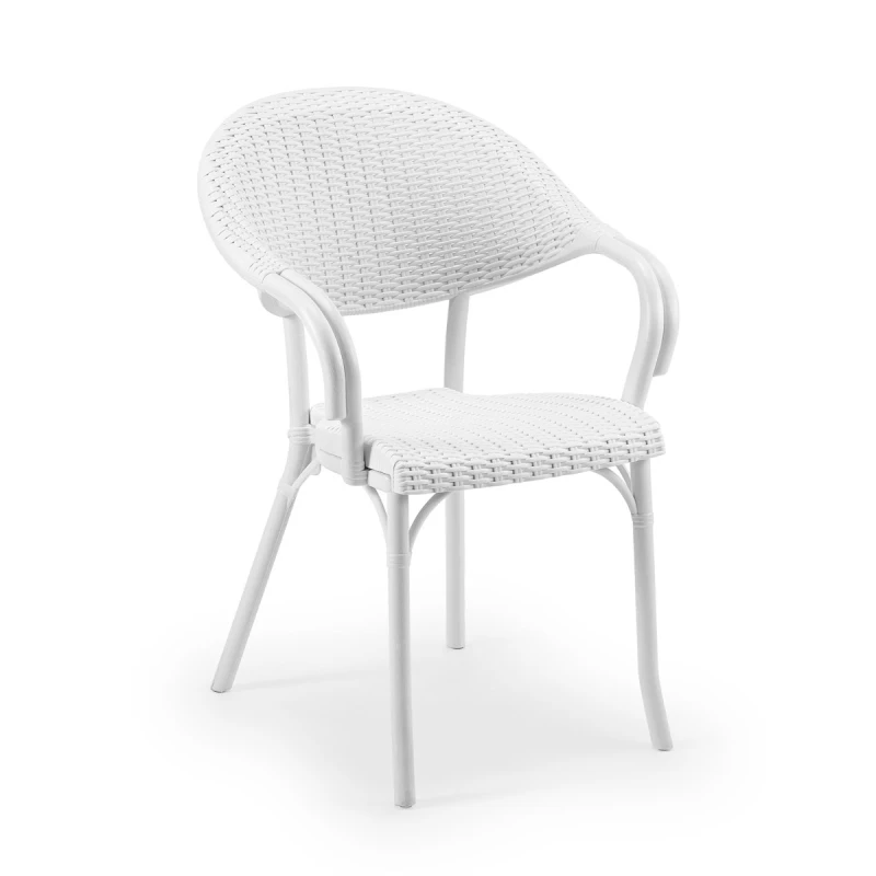 Varossi Πολυθρόνα Flash-R Λευκό 57 x 53 x 83 (900-046)