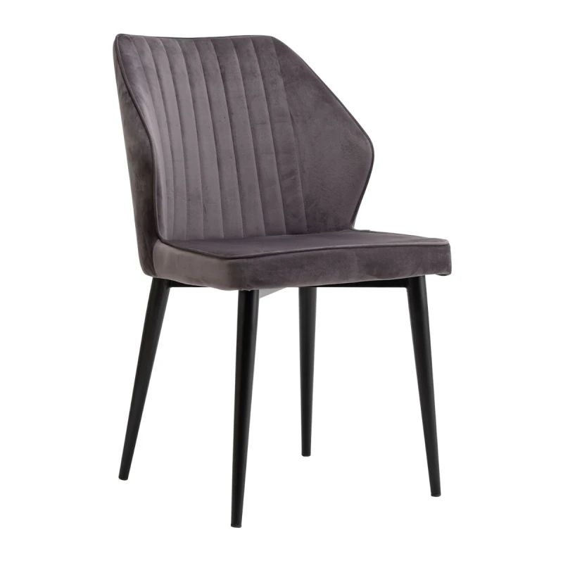 Varossi Καρέκλα Rihanna Velvet Γκρι 49 x 61 x 84 (300-200)