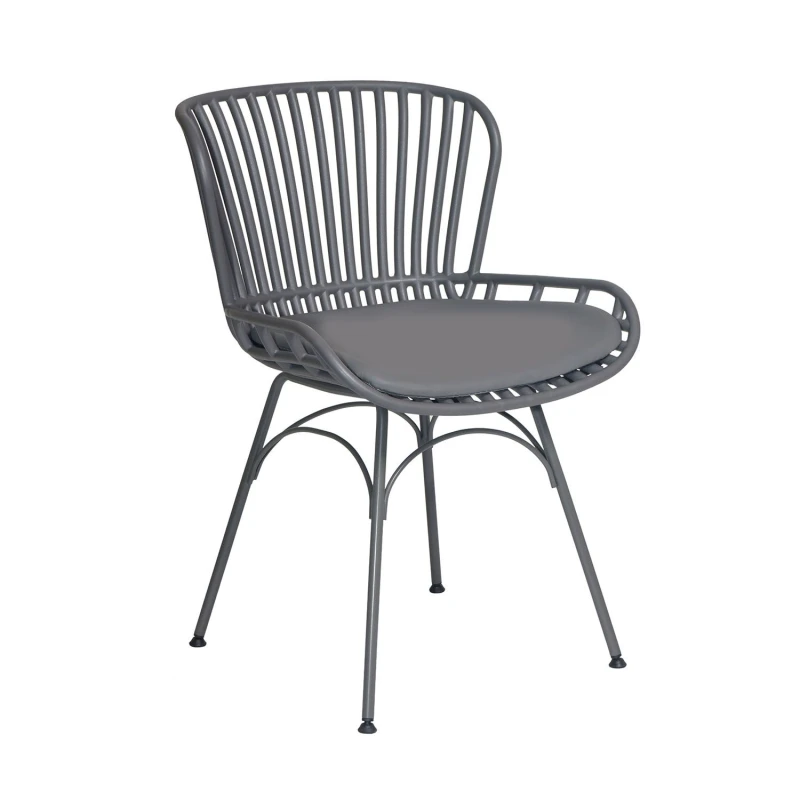 Varossi Καρέκλα Mayorka Γκρι 57 x 53 x 81 (900-223)