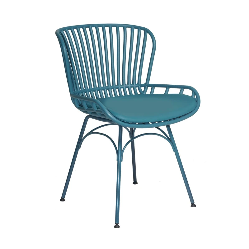 Varossi Καρέκλα Mayorka Πετρόλ 57 x 53 x 81 (900-224)
