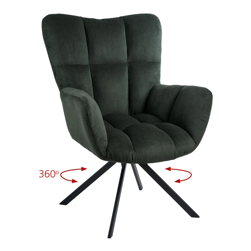 Varossi Πολυθρόνα Hilda Κυπαρισσί 62 x 72 x 88 (300-225)