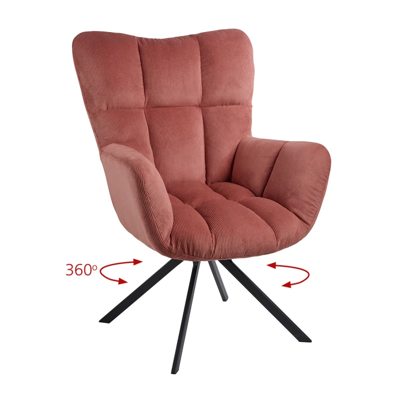 Varossi Πολυθρόνα Hilda Σάπιο Μήλο 62 x 72 x 88 (300-226)