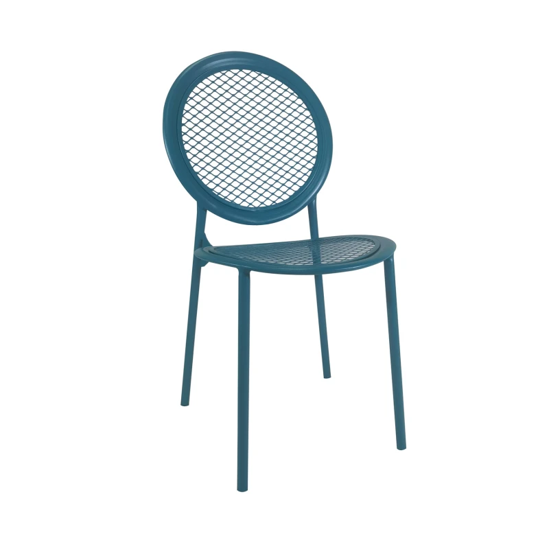 Varossi Καρέκλα Zenia-C Πετρόλ 54 x 42.5 x 90 (700-024)