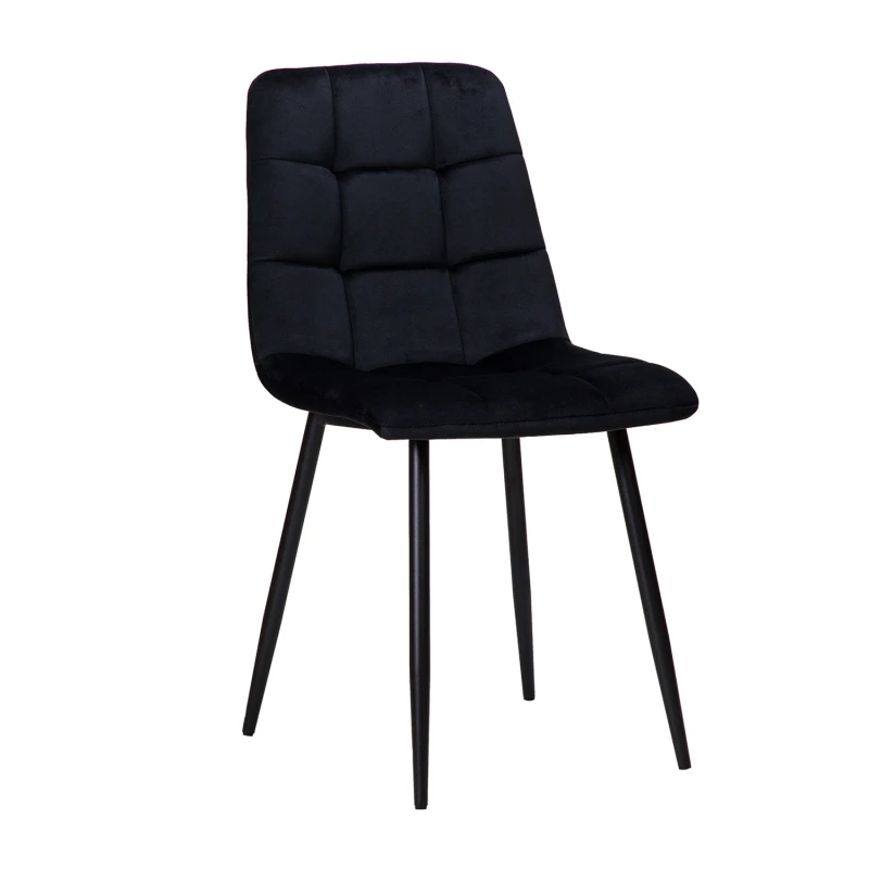 Varossi Καρέκλα Loris Μαύρο 46 x 54.5 x 89 (300-036)