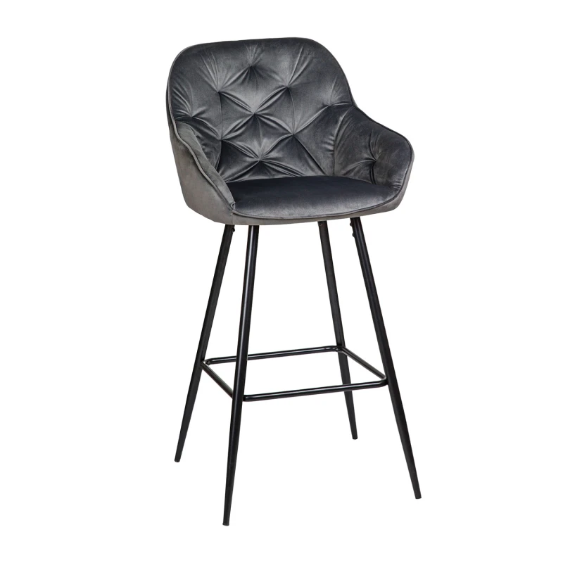 Varossi Σκαμπό Dot Γκρι 53 x 55 x 107 (200-097)