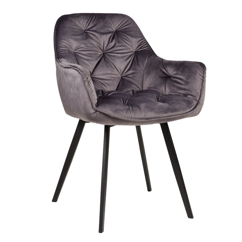 Varossi Πολυθρόνα Samantha Γκρι 59 x 62 x 86 (300-285)