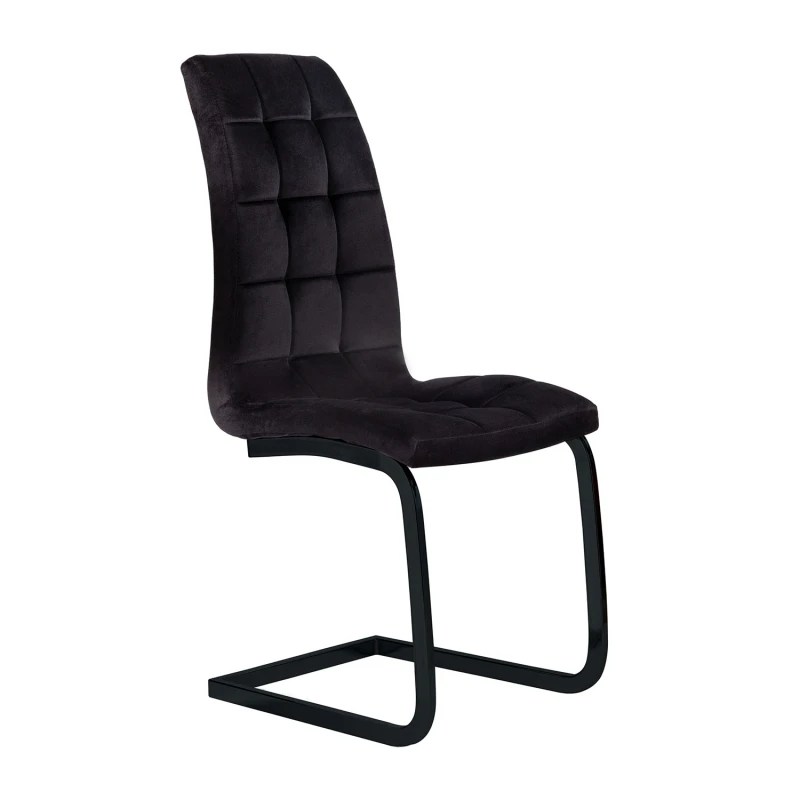 Varossi Καρέκλα Semina Velvet Μαύρο 42 x 43 x 101 (300-311)