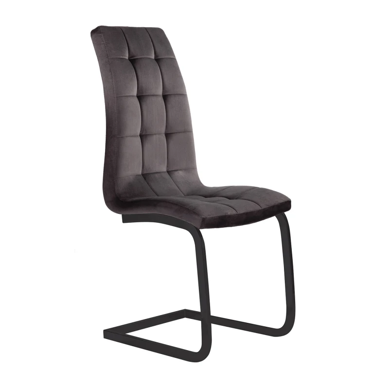Varossi Καρέκλα Semina Velvet Γκρι 42 x 43 x 101 (300-309)