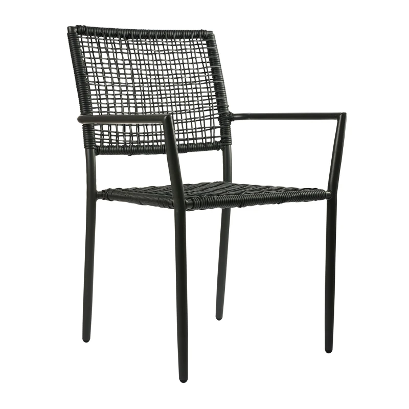 Varossi Πολυθρόνα Sati Μαύρο 57 x 60 x 88 (900-256)