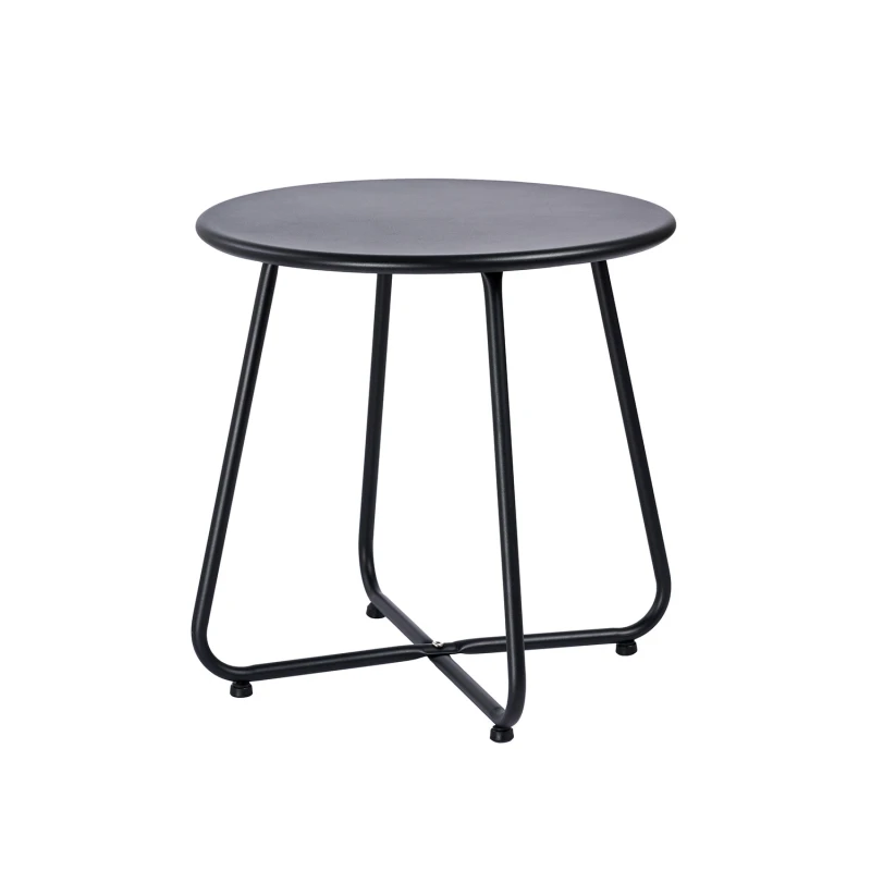 Varossi Τραπέζι Fresh Μαύρο Φ 45 x x 45 (900-280)