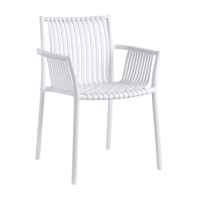 Varossi Πολυθρόνα Zanett λευκό 59 x 56 x 82 (900-297)
