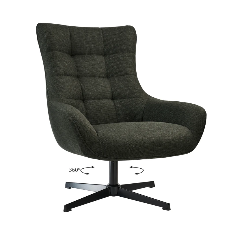 Varossi Πολυθρόνα Twin Σκούρο Κυπαρισσί 83 x 89 x 99 (300-356)