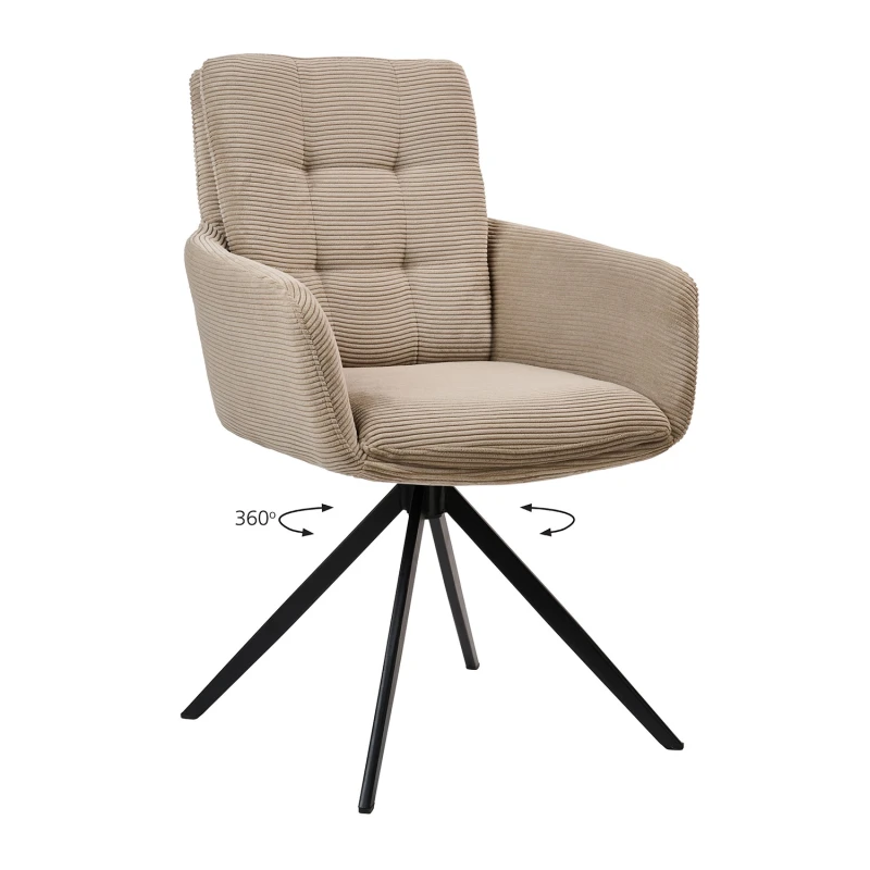 Varossi Πολυθρόνα Soren Μόκα 58 x 64 x 89 (300-377)