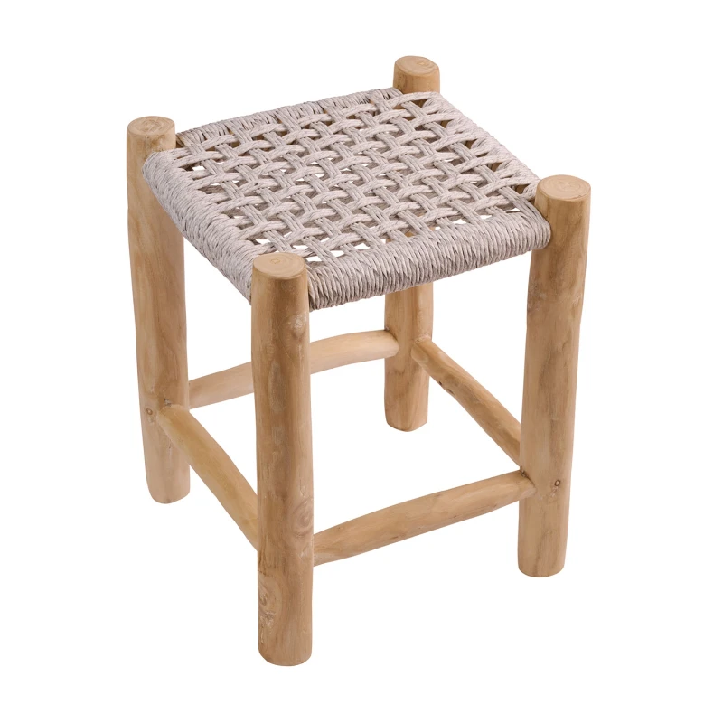Varossi Σκαμπό Noor γκρι 35 x 35 x 47 (901-027)