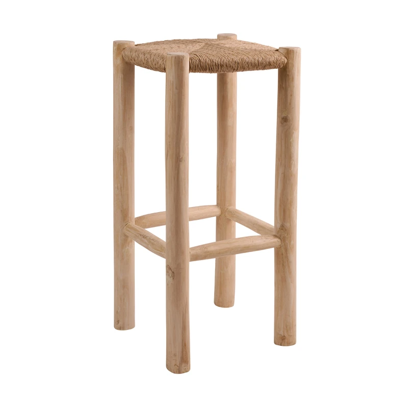 Varossi Σκαμπό Cazoo Φυσικό 35 x 35 x 76 (901-029)