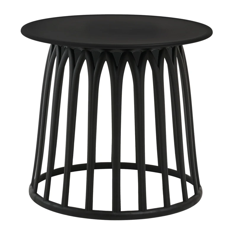 Varossi Τραπέζι Lobby μαύρο Φ50 x x 45 (900-314)