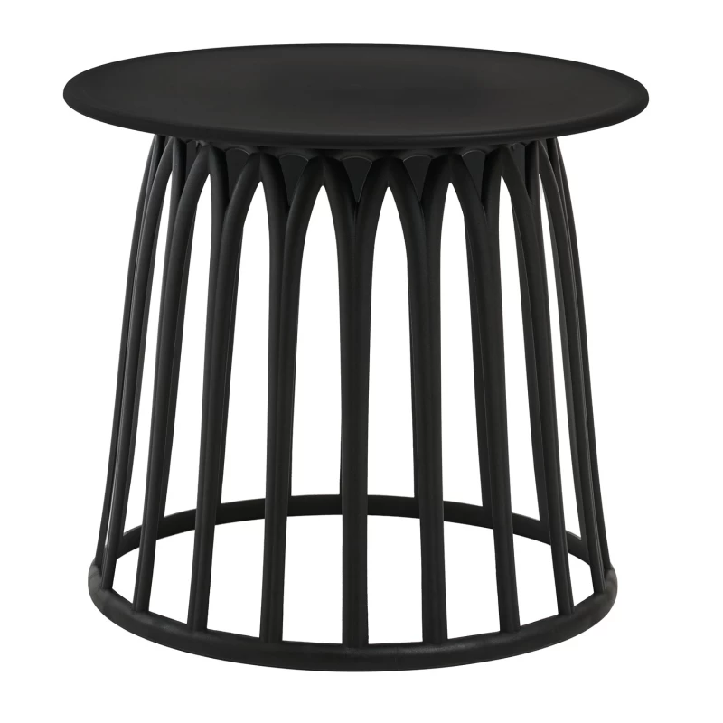 Varossi Τραπέζι Lobby μαύρο Φ50 x x 45 (900-314)
