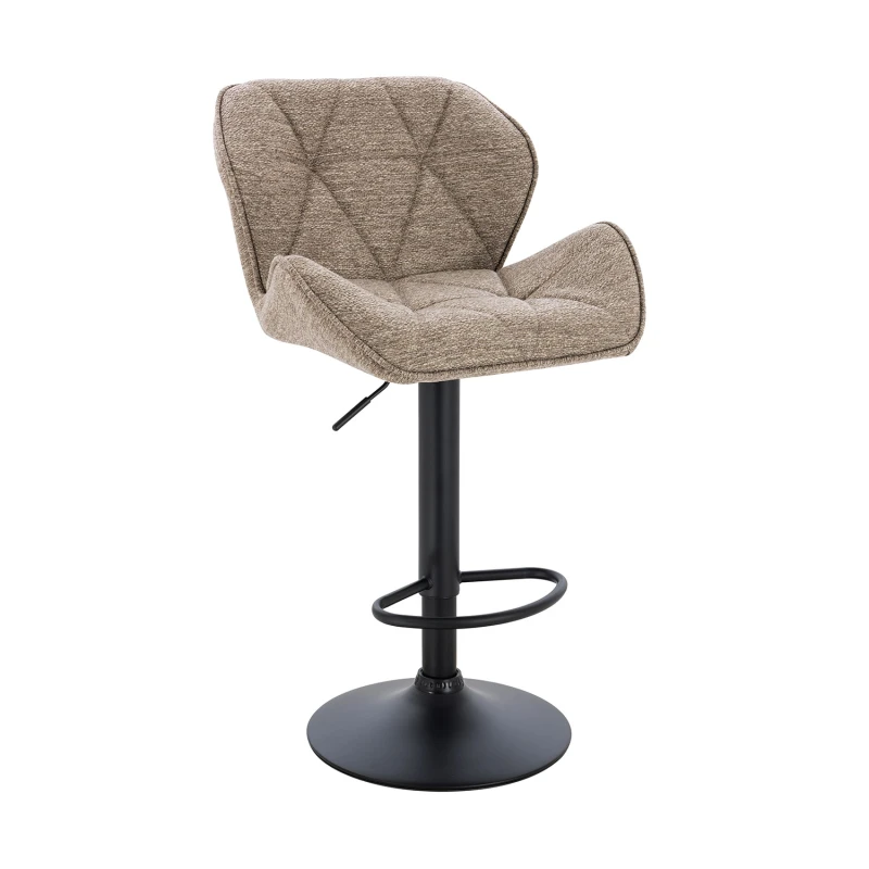 Varossi Σκαμπό Comfort ύφασμα γκρεζ 53 x 52 x 91-111 (200-120)