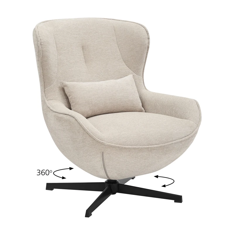 Varossi Πολυθρόνα Chanel μπεζ 76 x 87 x 90 (300-387)
